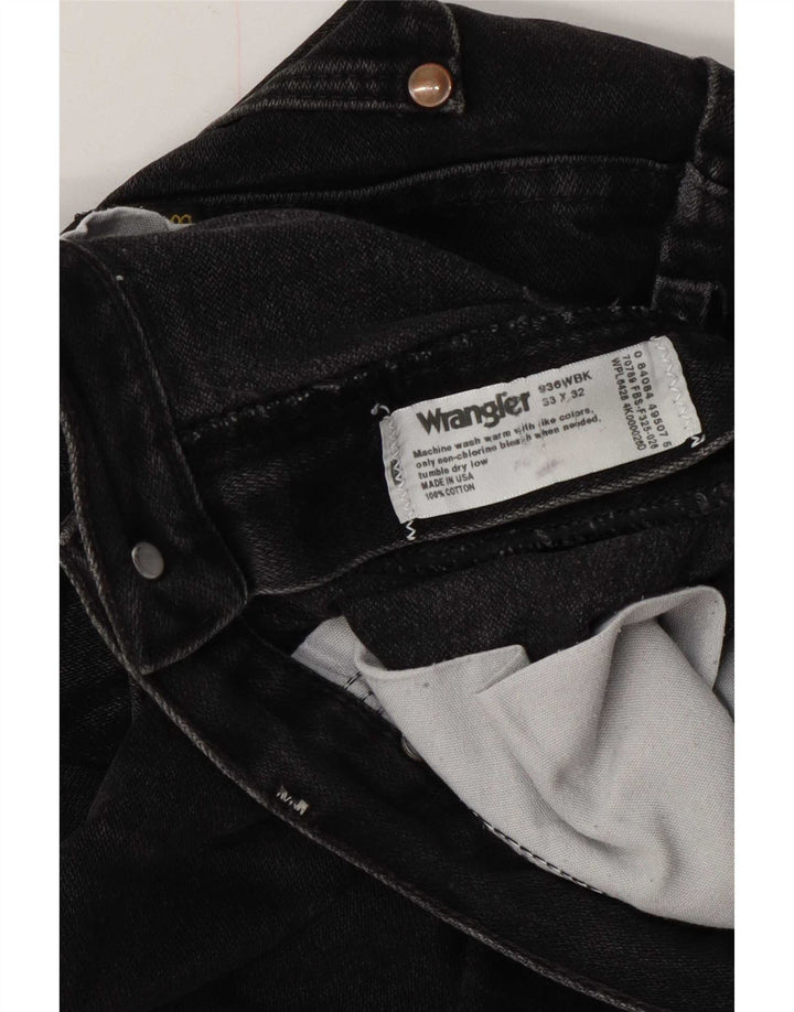 Wrangler Herren Straight Jeans W33 L32 Graue Baumwolle