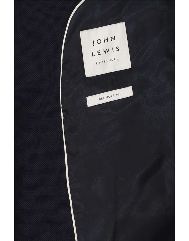 John Lewis Herren-Blazer mit 2 Knöpfen, reguläre Passform, UK 38, mittleres Marineblau