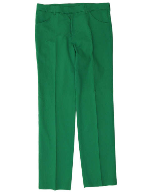 Farah Damen Gerade Freizeithose W36 L34 Grün Polyester