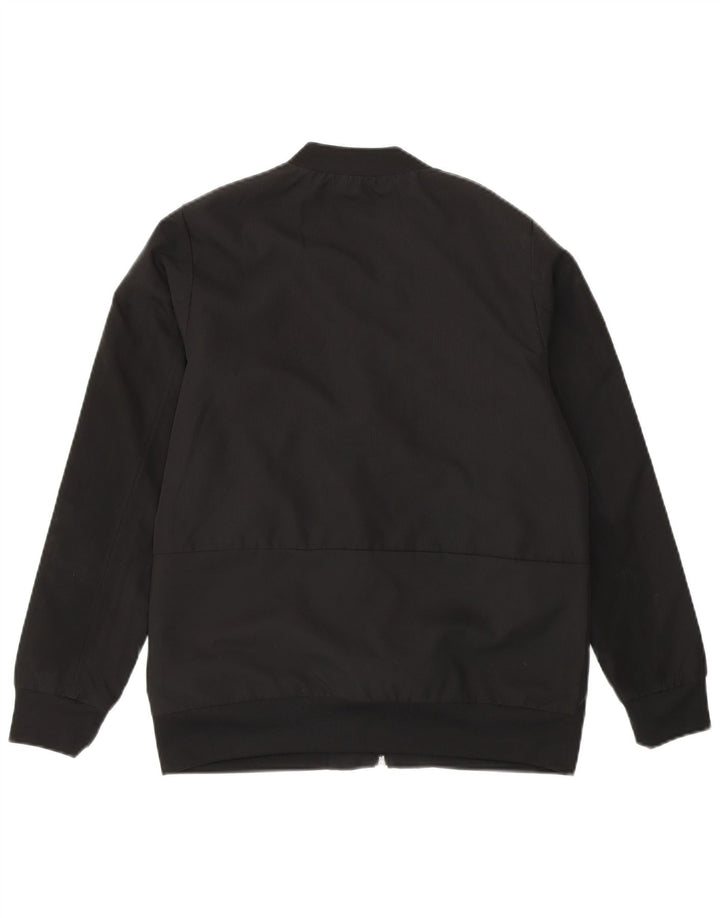 Adidas Jungen Trainingsanzug Top Jacke 11-12 Jahre Schwarzes Polyester