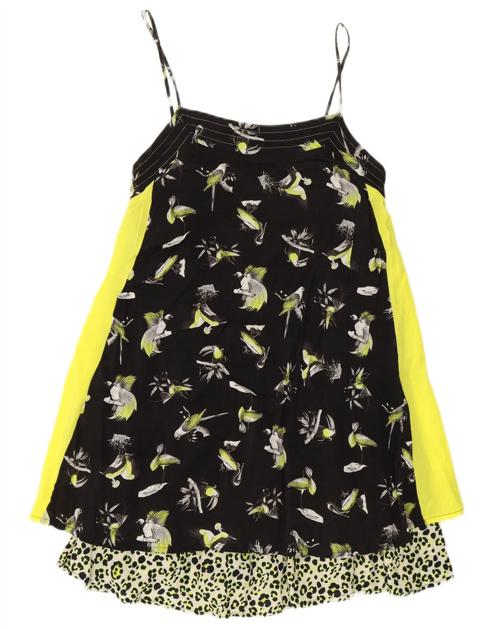 Zara Damen-Unterkleid mit abstraktem Muster, Gr. 8, klein, mehrfarbig