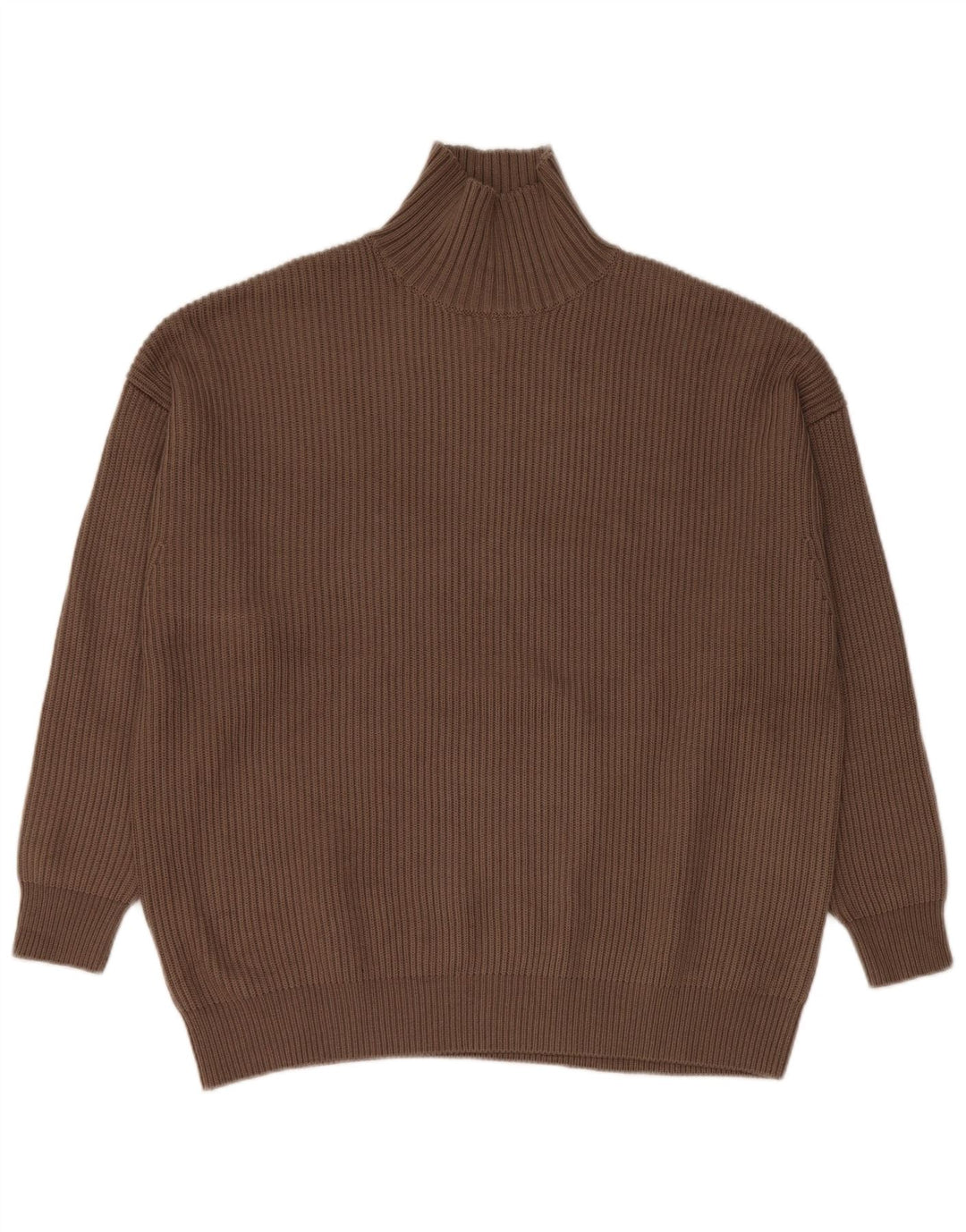 Zara Damen-Pullover mit Rollkragen, übergroß, Gr. 10, Größe S, Braun