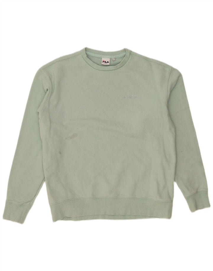 FILA Herren-Sweatshirt-Pullover aus mitteltürkisfarbener Baumwolle