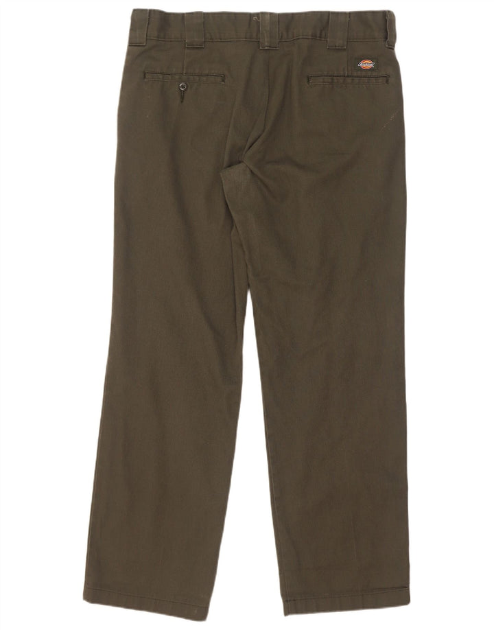 Dickies Herren Straight Slim Chinohose W34 L32 Grün Polyester