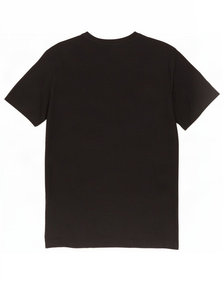 Hugo Boss Herren-T-Shirt mit Grafik, Größe S, schwarze Baumwolle