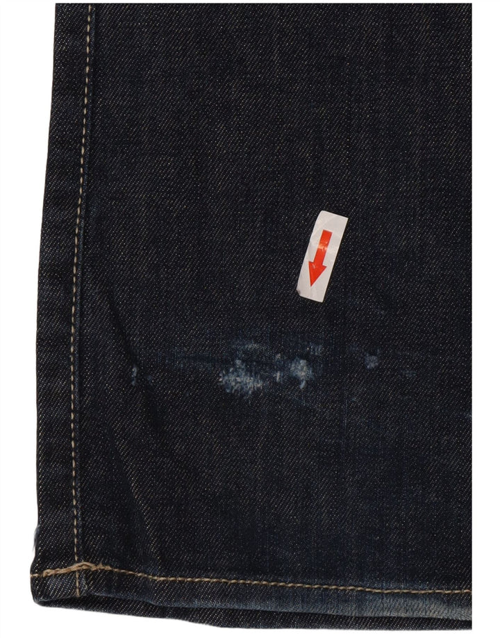Calvin Klein Damen Bootcut Jeans W32 L34 Marineblaue Baumwolle