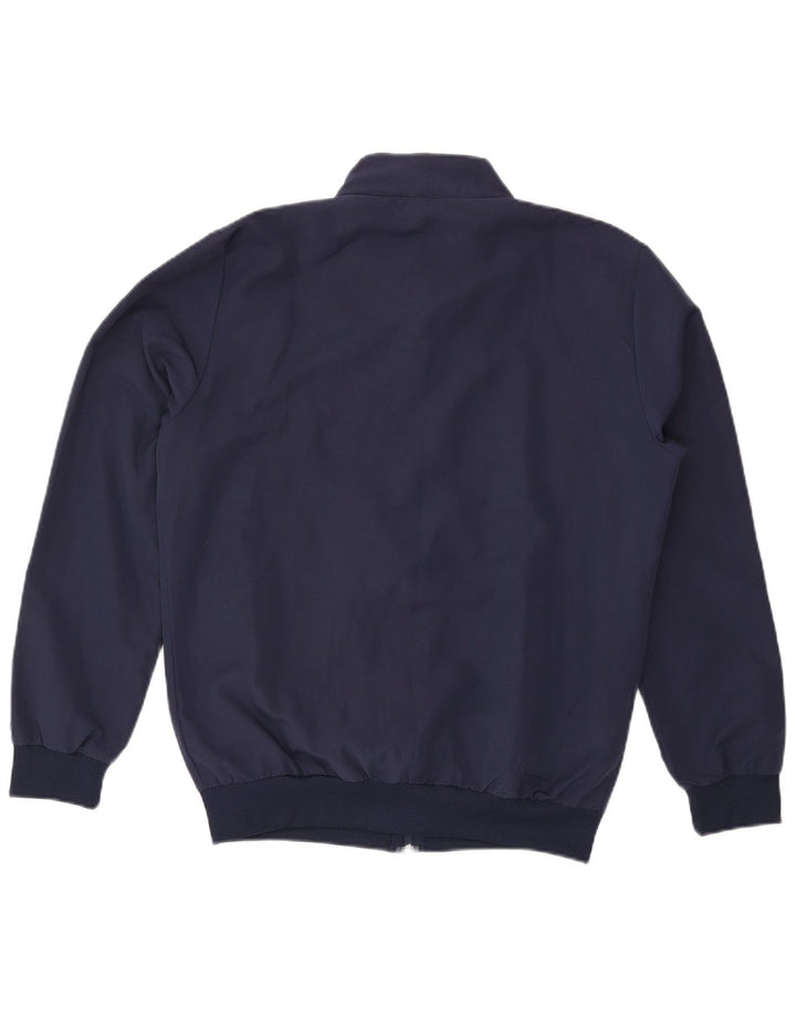 Errea Herren Bomberjacke UK 40 Large Marineblau gestreift Polyester