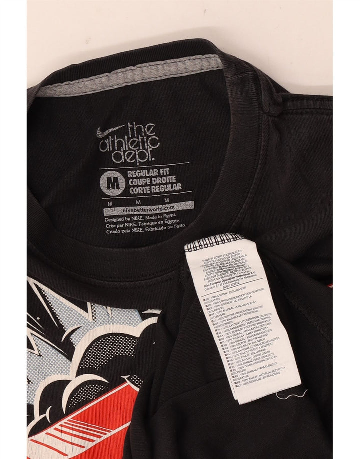 Nike Herren-T-Shirt mit normaler Passform, mittelschwarz, Baumwolle