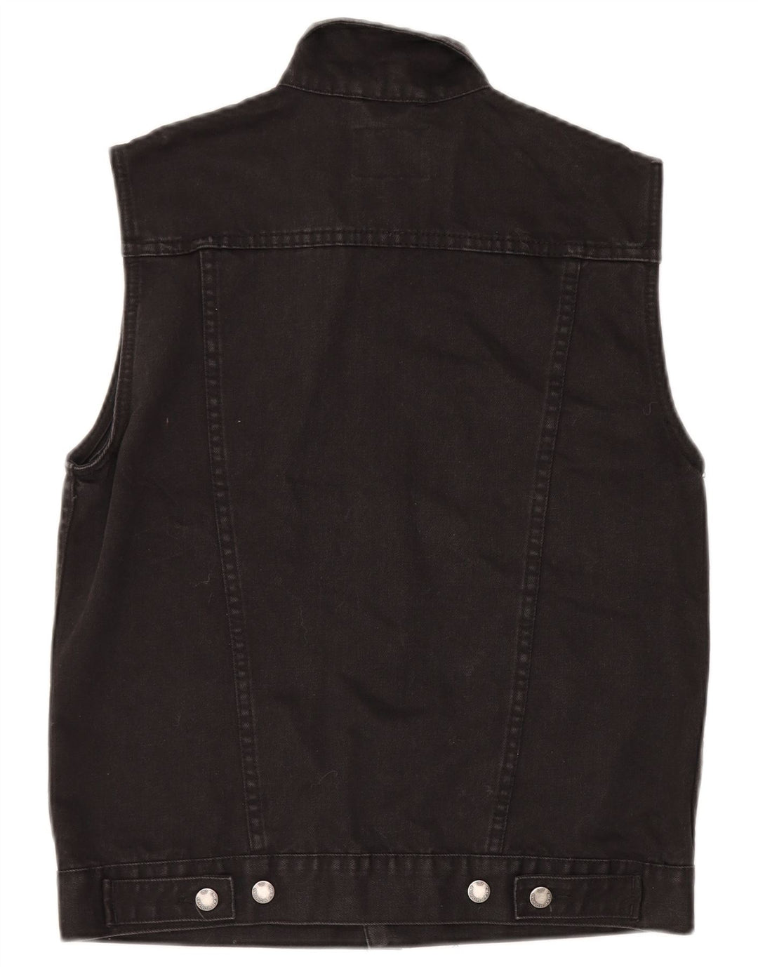 Cheap Monday Herren-Jeansweste aus mittelschwarzer Baumwolle, UK 38