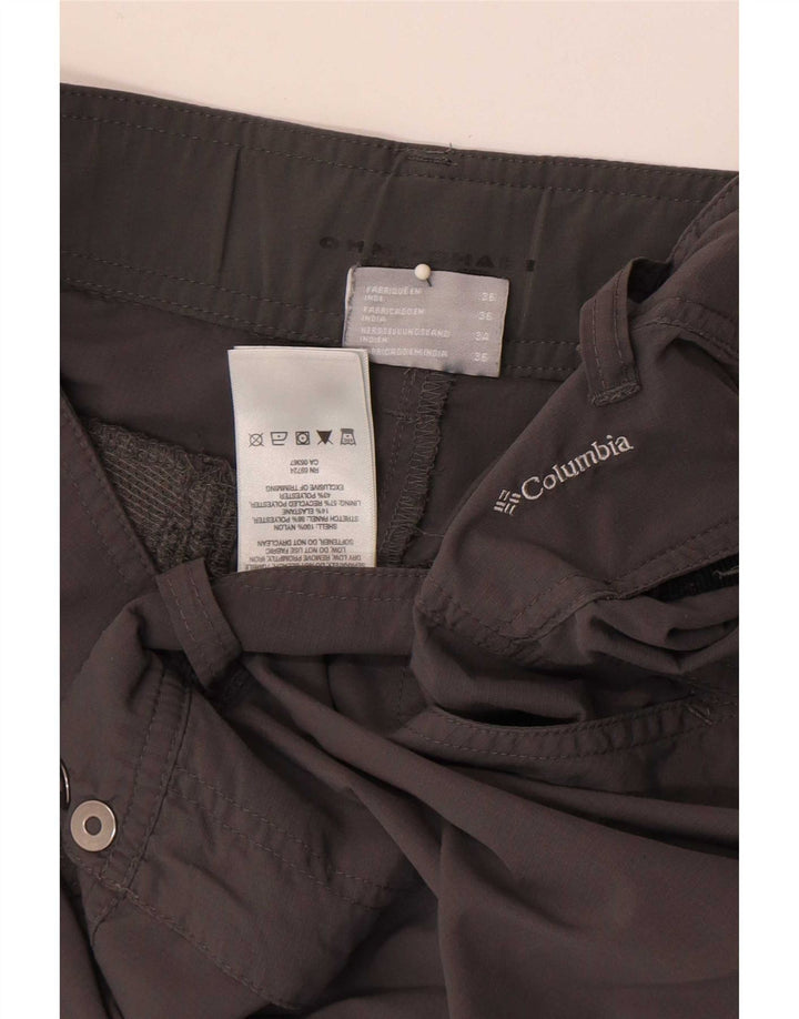 Columbia Damen Cargo-Shorts EU 36 Small W28 Graues Nylon