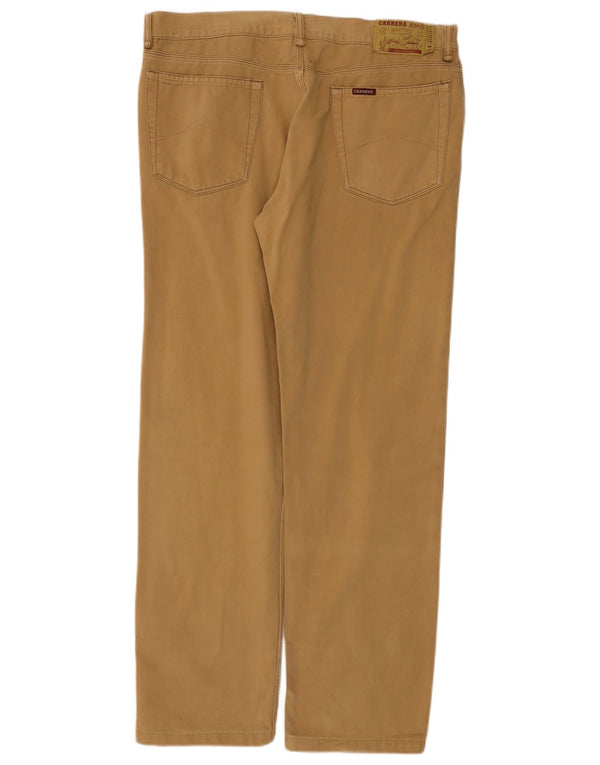 Carrera Herren gerade Freizeithose IT 52 XL W36 L30 Beige Baumwolle