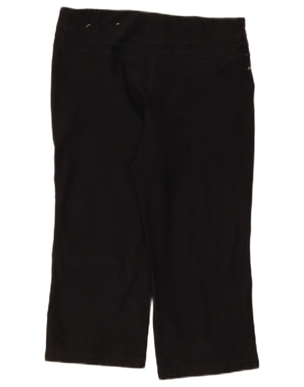 Nike Damen Capri-Leggings Medium W30 L19 Schwarz Polyester Sport