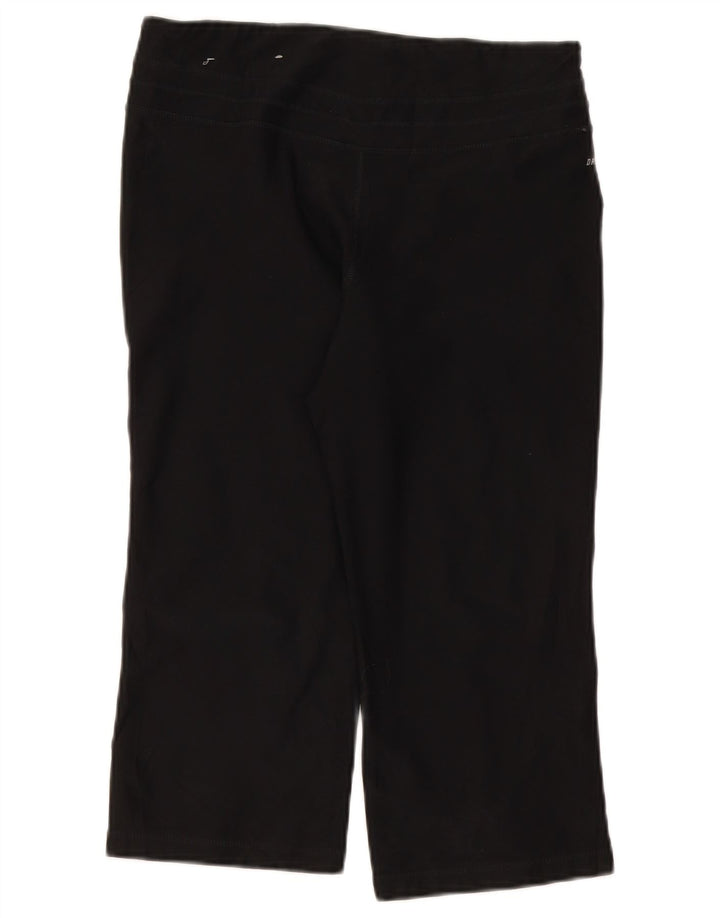 Nike Damen Capri-Leggings Medium W30 L19 Schwarz Polyester Sport