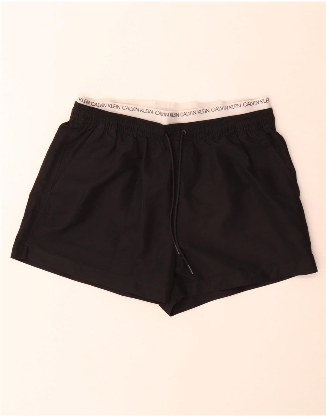Calvin Klein Herren-Badeshorts mit Grafik, groß, Schwarz, Farbblock