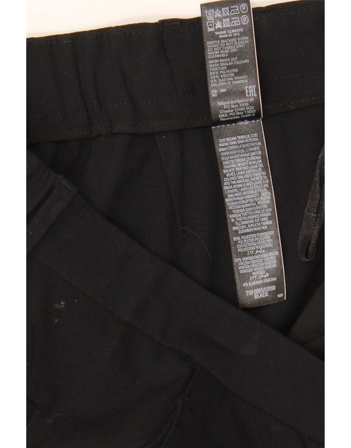 Marks & Spencer Slim Chino-Hose für Damen, UK 12, M, W31, L26, Schwarz