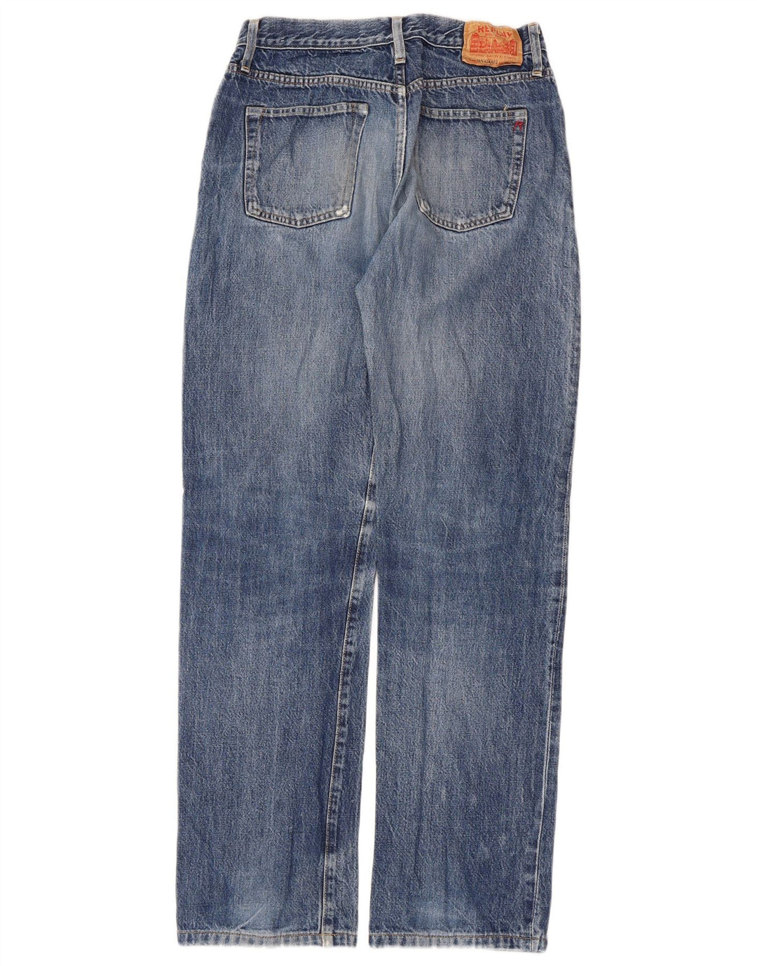 Replay Damen Straight Jeans W28 L32 Blaue Baumwolle