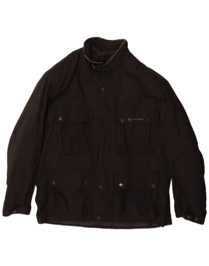 DAINESE Herren Racer Jacke IT 48 4XL Schwarzes Nylon