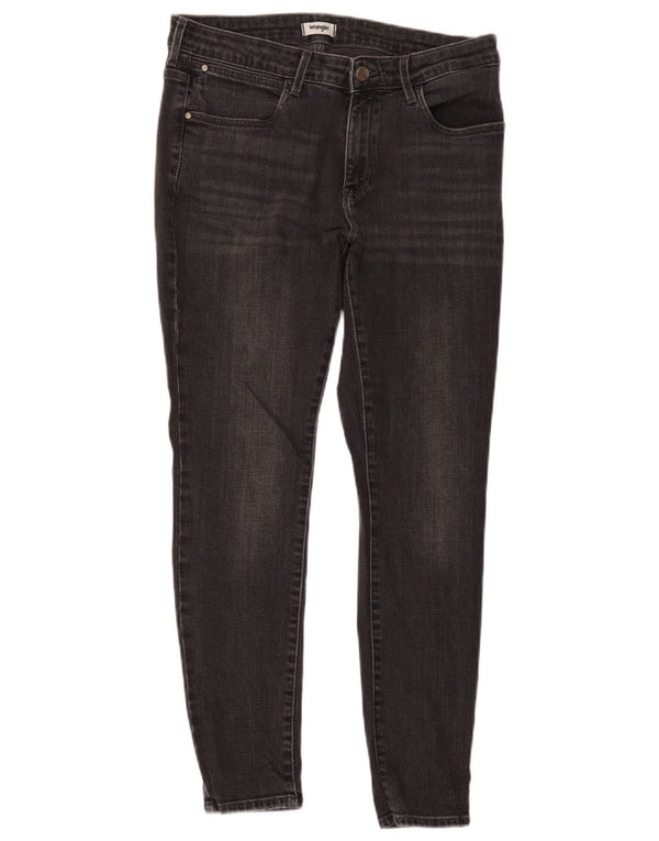 Wrangler Damen Skinny Jeans W31 L30 Schwarze Baumwolle