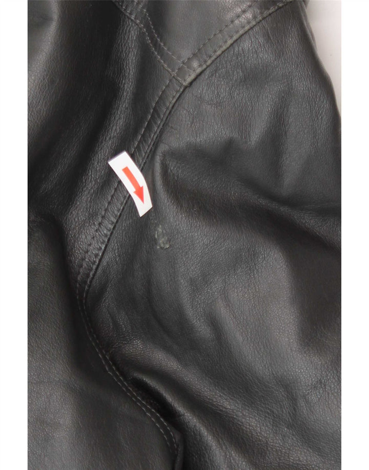 Vintage Herren Lederjacke UK 42 XL Schwarz
