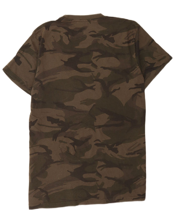 Uncle Sam Herren-T-Shirt mit Grafik, IT 56/58, XL, Khaki, Camouflage, Baumwolle