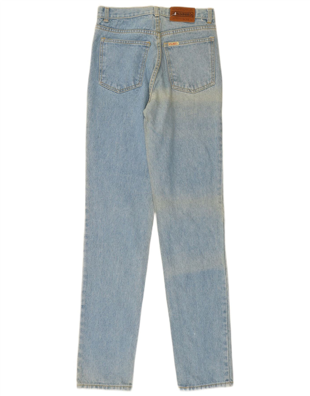 VINTAGE Womens Straight Jeans W30 L34 Blue Cotton