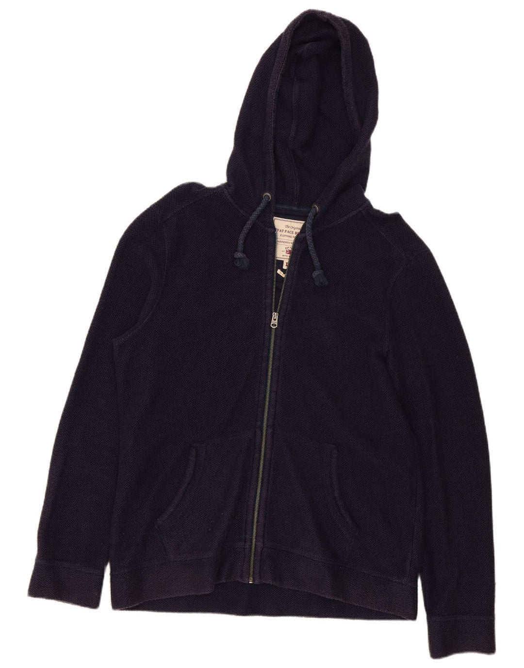 Fat Face Herren-Kapuzenpullover mit Reißverschluss, groß, marineblau, Baumwolle