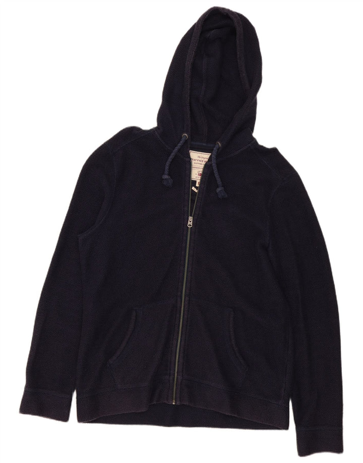 Fat Face Herren-Kapuzenpullover mit Reißverschluss, groß, marineblau, Baumwolle