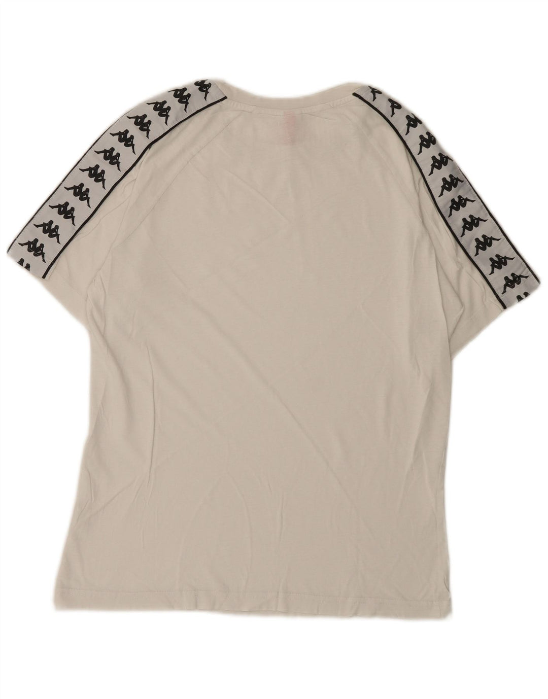 Kappa Herren Grafik T-Shirt Top Small Weiß