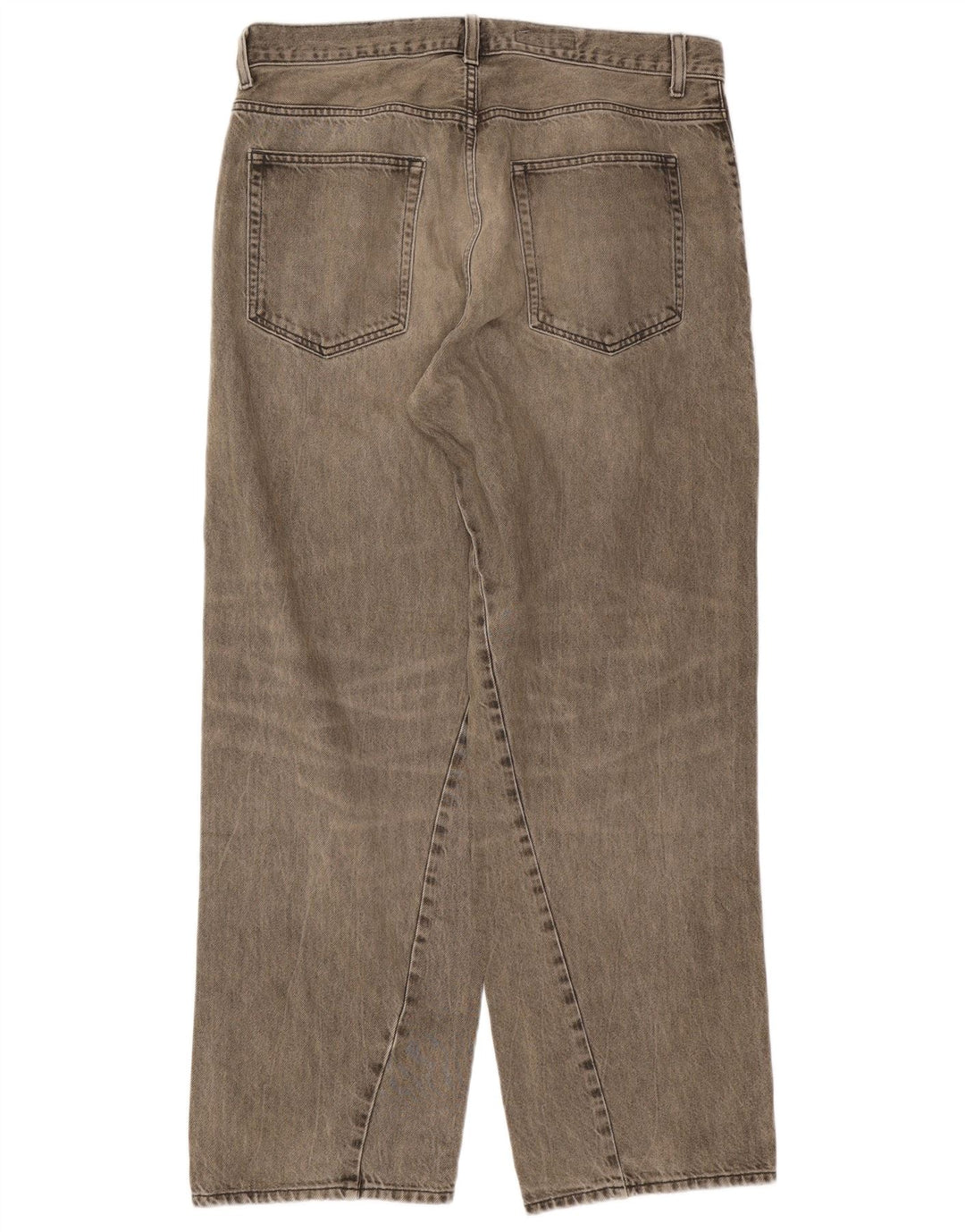 Lose Damenjeans von Zara, EU 42, groß, W32, L32, graue Baumwolle