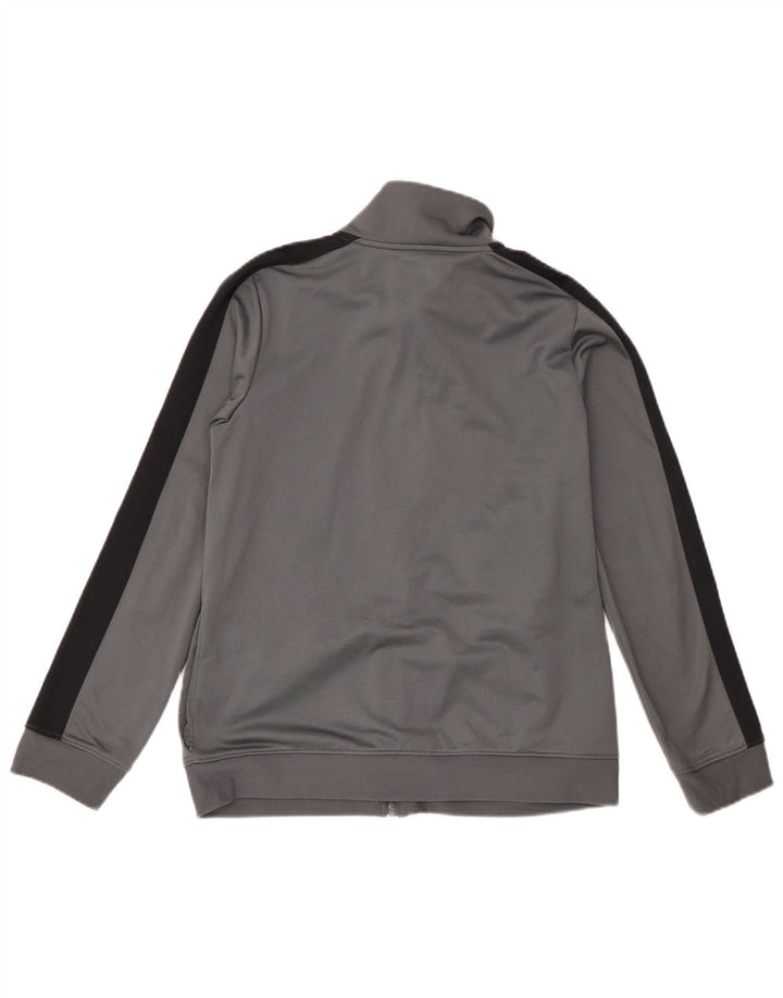 Under Armour Jungen-Trainingsanzug-Top-Jacke, 11–12 Jahre, großes graues Polyester