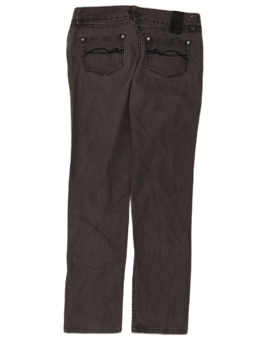 Max & Co. Damen Slim Jeans W27 L28 Graue Baumwolle