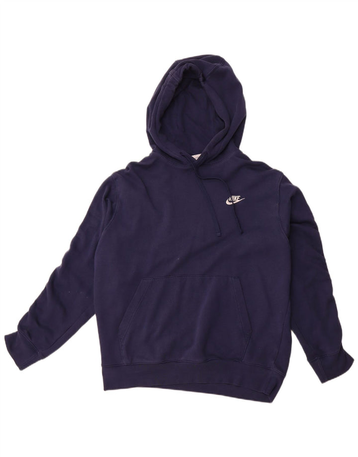 Nike Herren-Kapuzenpullover mit Grafik, groß, marineblau, Baumwolle