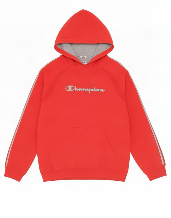 Champion Mens Graphic Hoodie Jumper 2XL Red Cotton
