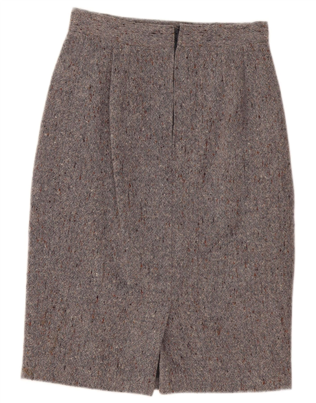Vintage Damen Bleistiftrock Medium W30 Grau meliert