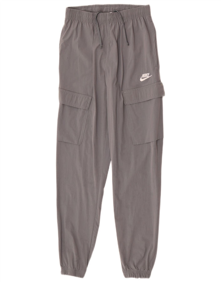 Nike Herren Cargo-Trainingshose, Jogginghose, klein, graues Nylon