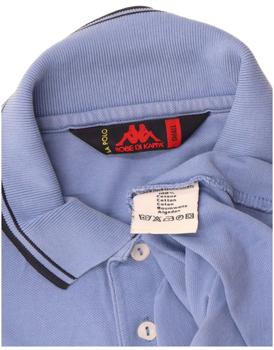 Kappa Herren La Polo Poloshirt, kleine blaue Baumwolle