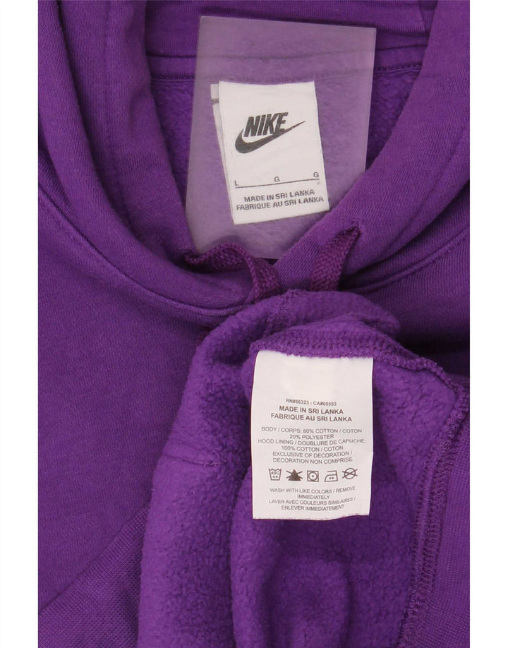 Nike Herren Kapuzenpullover, Größe L, Lila, Baumwolle