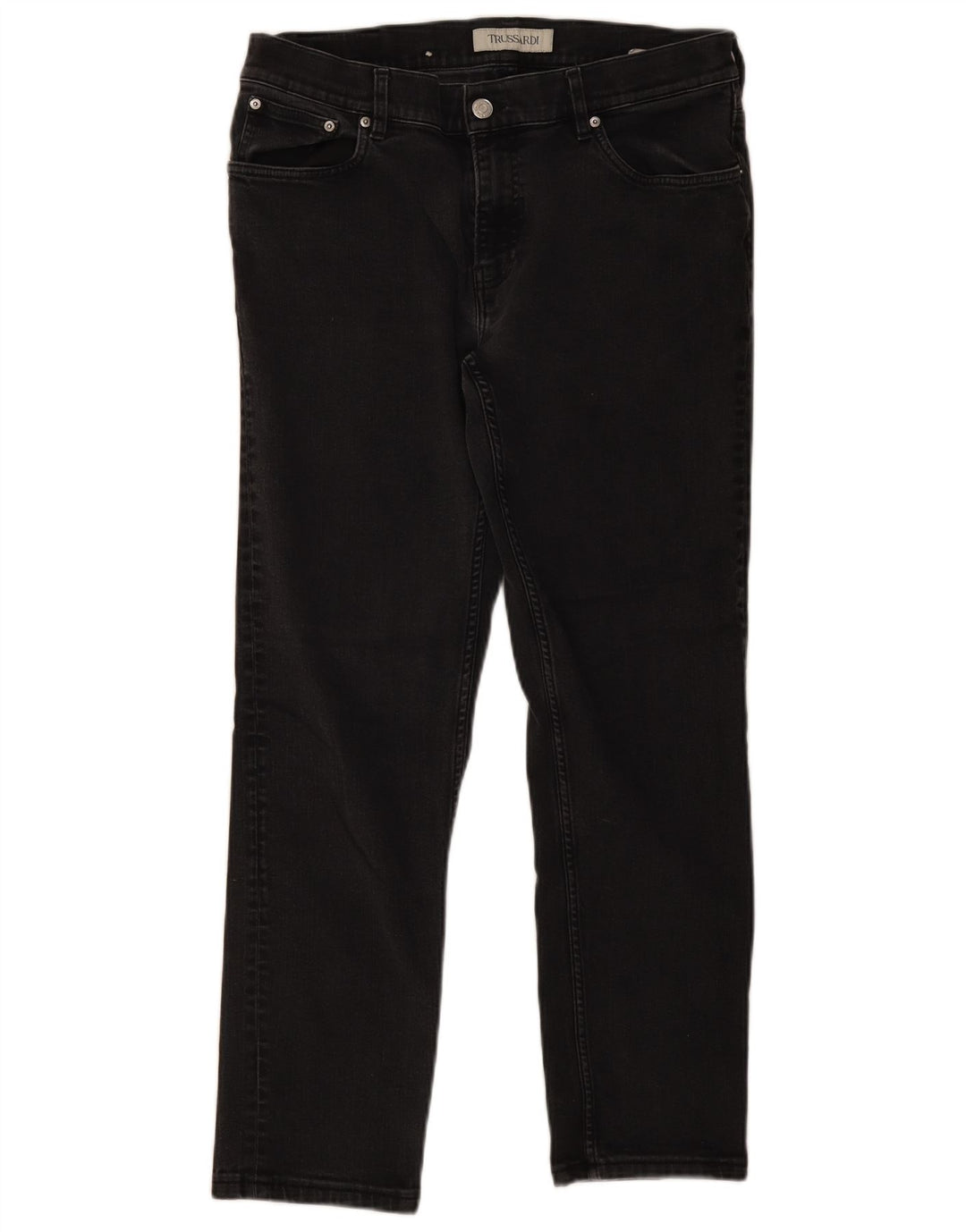 Trussardi Herren Slim Jeans W34 L28 Graue Baumwolle