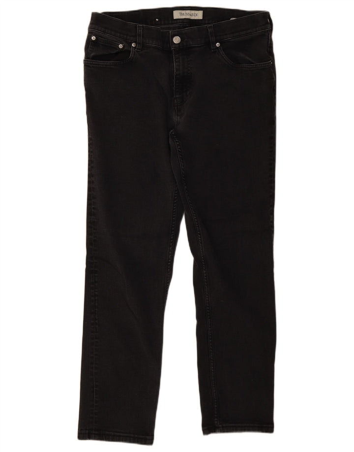 Trussardi Herren Slim Jeans W34 L28 Graue Baumwolle