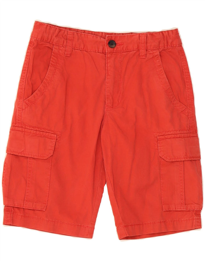 BENETTON Boys Cargo Shorts 8-9 Years Large W28  Red Cotton Vintage Benetton and Second-Hand Benetton from Messina Hembry 