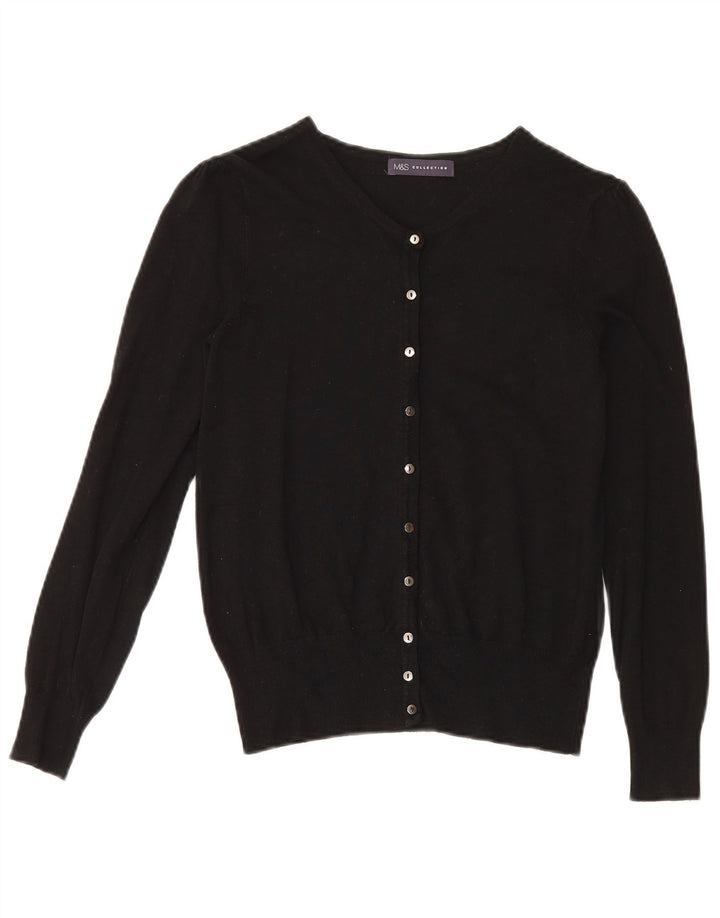 Marks & Spencer Damen-Cardigan-Pullover UK 10 Small Schwarz