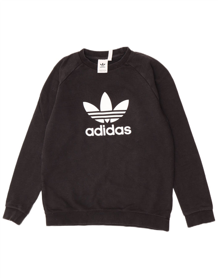 Adidas Herren Grafik-Sweatshirt-Pullover, mittelschwarz, Baumwolle