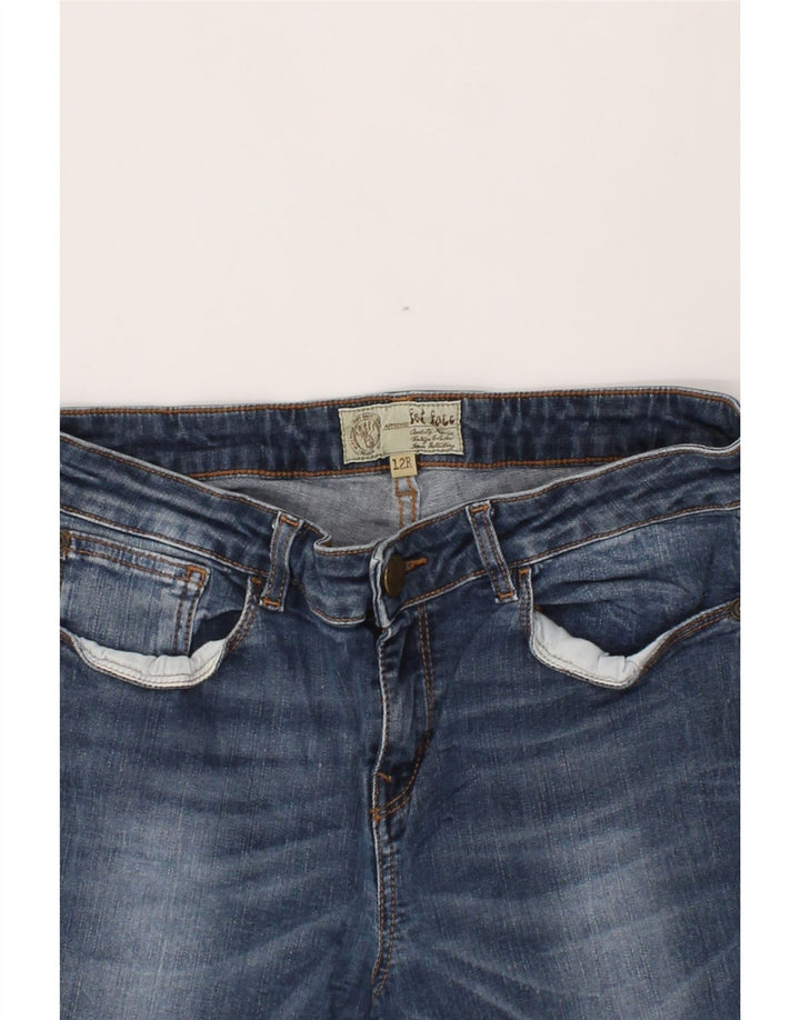 FAT FACE Womens Denim Shorts UK 12 Medium W28  Blue Vintage Fat Face and Second-Hand Fat Face from Messina Hembry 