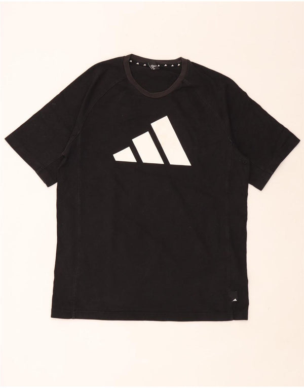 Adidas Herren Graphic T-Shirt Top Medium Schwarz