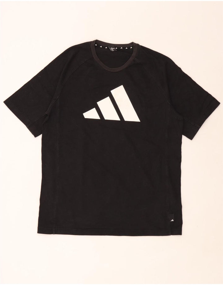 Adidas Herren Graphic T-Shirt Top Medium Schwarz
