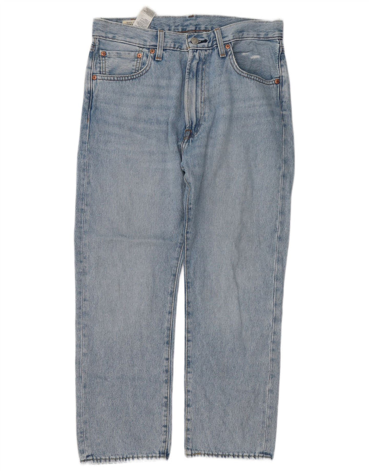 Levi's Herren 551 Straight Jeans W32 L27 Blaue Baumwolle