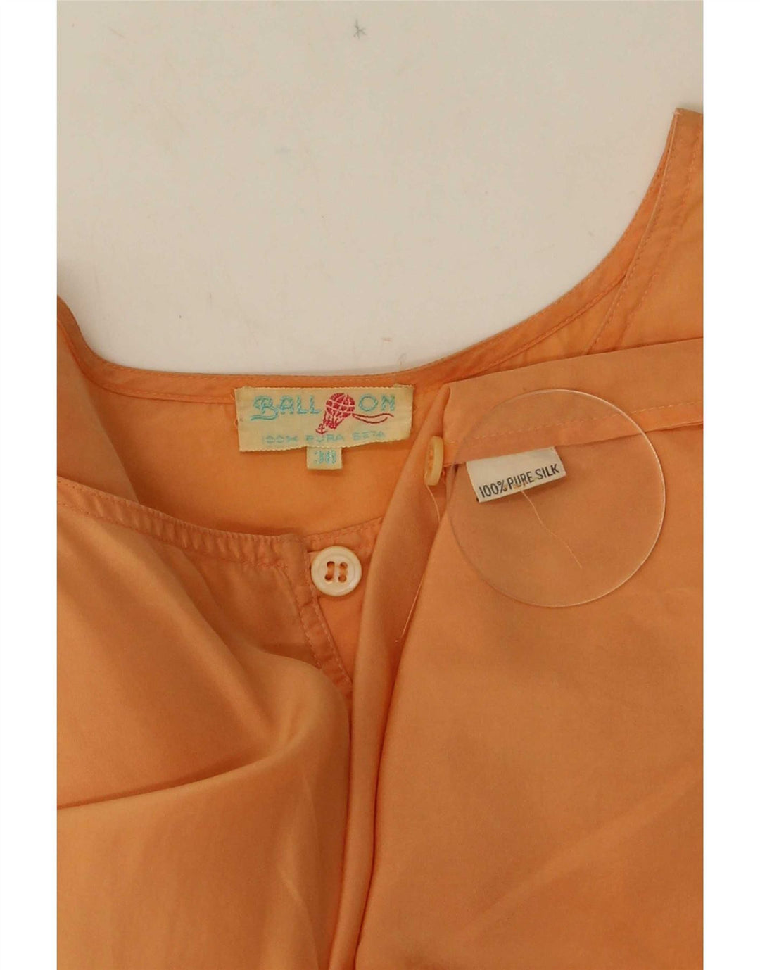 Balloon Damen Asymmetrisches Kleid EU 38 Mittelorange Seide
