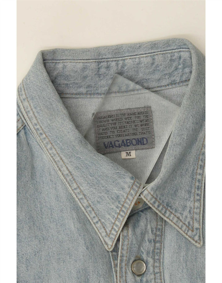Vagabond Herren Jeanshemd Mittelblau
