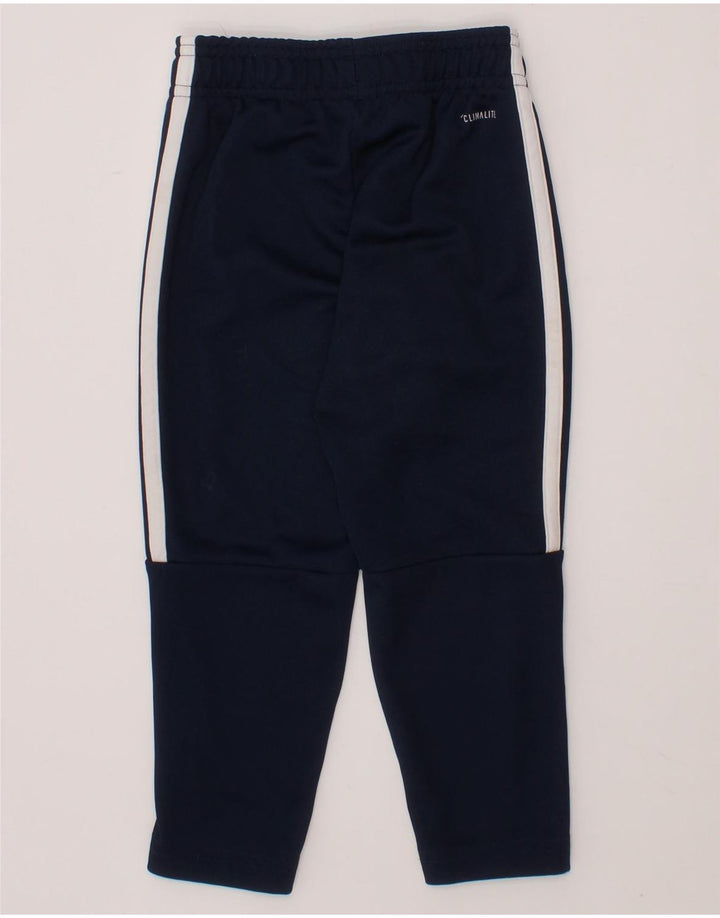 ADIDAS Boys Climalite Tracksuit Trousers 2-3 Years  Navy Blue Polyester Vintage Adidas and Second-Hand Adidas from Messina Hembry 