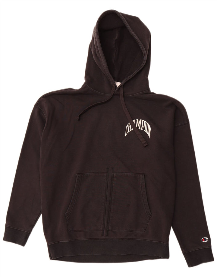 CHAMPION Herren-Kapuzenpullover aus mittelschwarzer Baumwolle